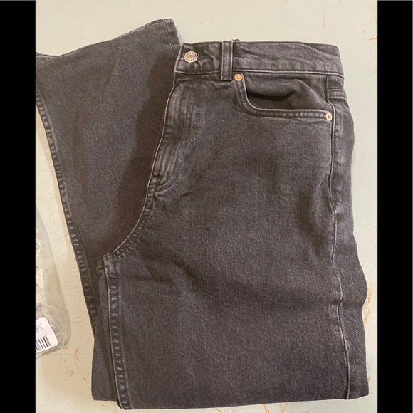 ASOS high rise stretch 'slim' straight leg jeans - Picture 9 of 9